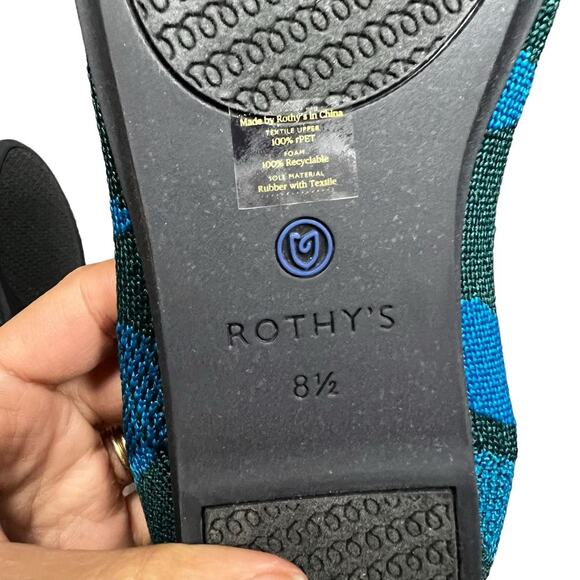 Rothy’s The Loafer Camo Teal‎ Retired Women’s Size 8.5 - Picture 6 of 9